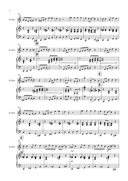 Burnie's Ragtime for Recorder and Piano image number null