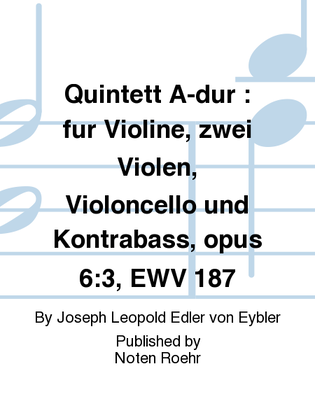 Book cover for Quintett A-dur