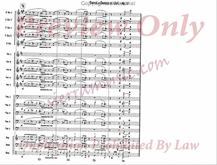 Taking A Chance On Love Jazz Ensemble scores gallery preview page 11