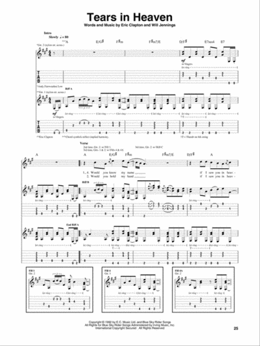 Eric Clapton – Unplugged – Deluxe Edition Electric Guitar scores gallery preview page 4