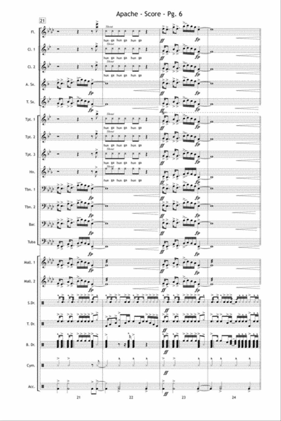 Apache Apache Marching Band scores gallery preview page 7