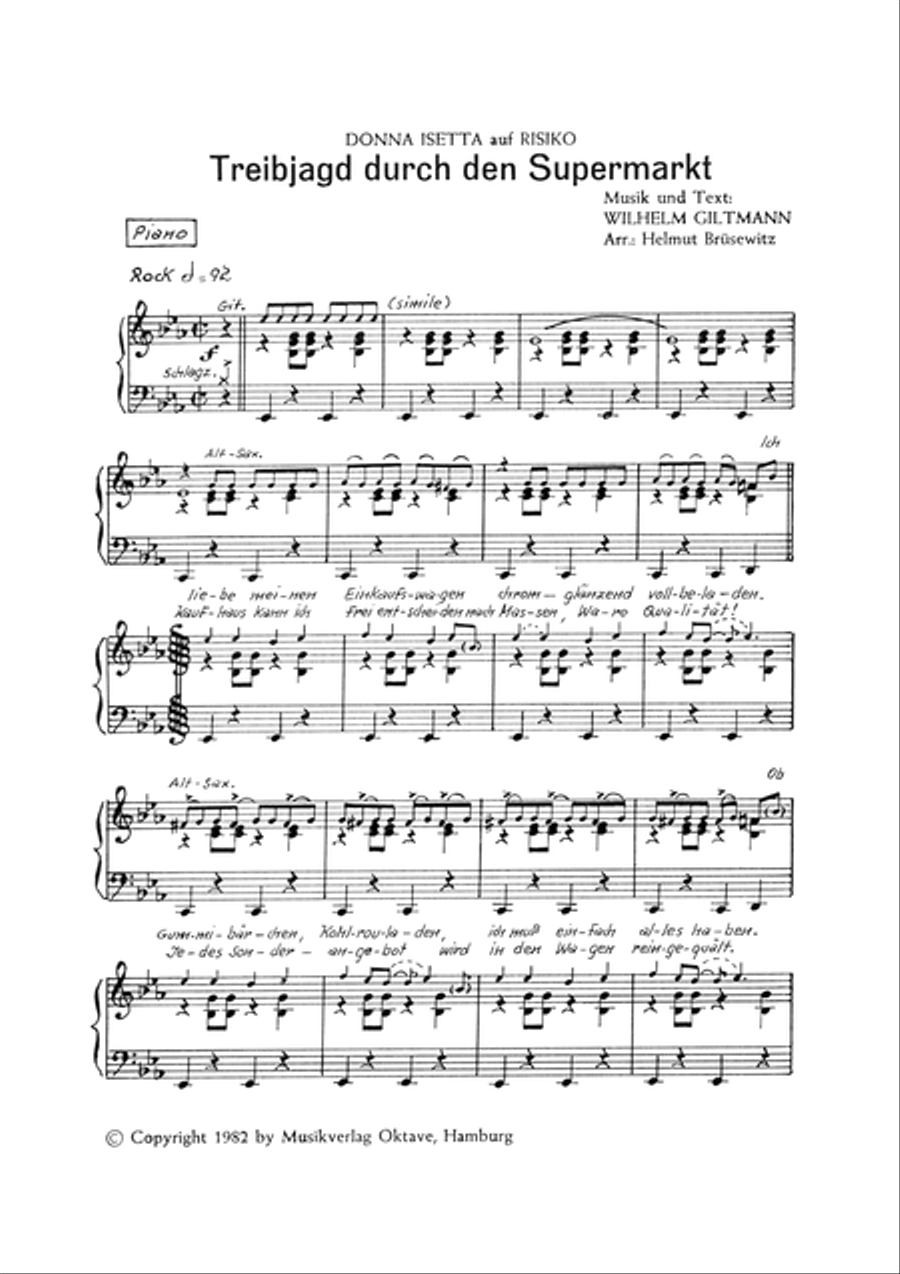 Treibjagd Durch Den Supermarkt Orchestra scores gallery preview page 3
