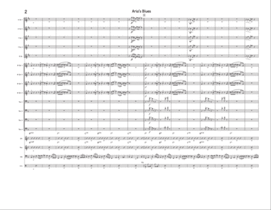 Aria's Blues Jazz Ensemble scores gallery preview page 2