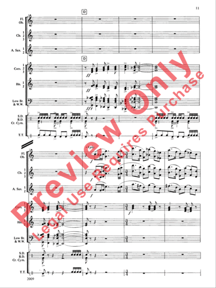 Cobb County Festival Concert Band scores gallery preview page 12