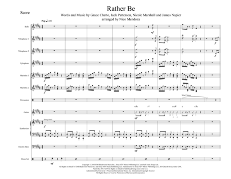 Rather Be School and Community scores gallery preview page 1