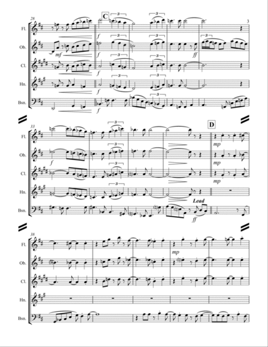Wave Woodwind Quintet scores gallery preview page 4