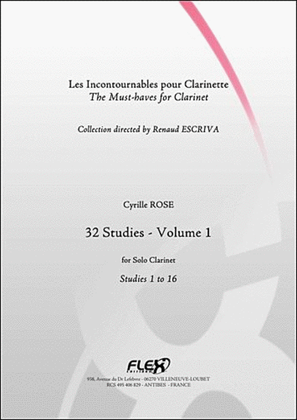 Book cover for Tuition Book - 32 Studies For Clarinet