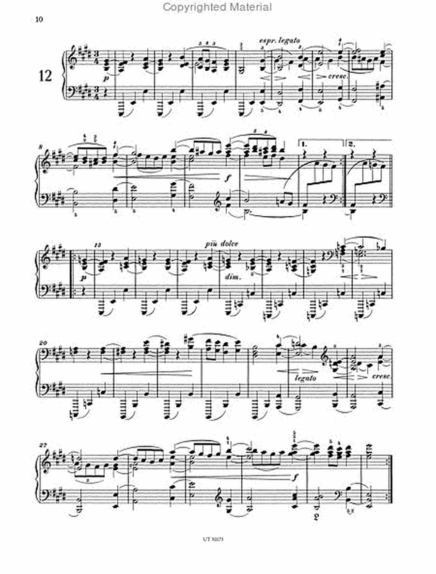 Waltzes for Piano, Op. 39, Urtext (piano, 2-hands)