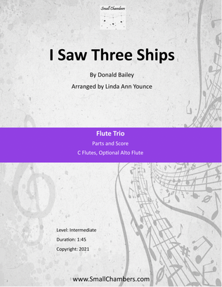 I Saw Three Ships for Flute Trio