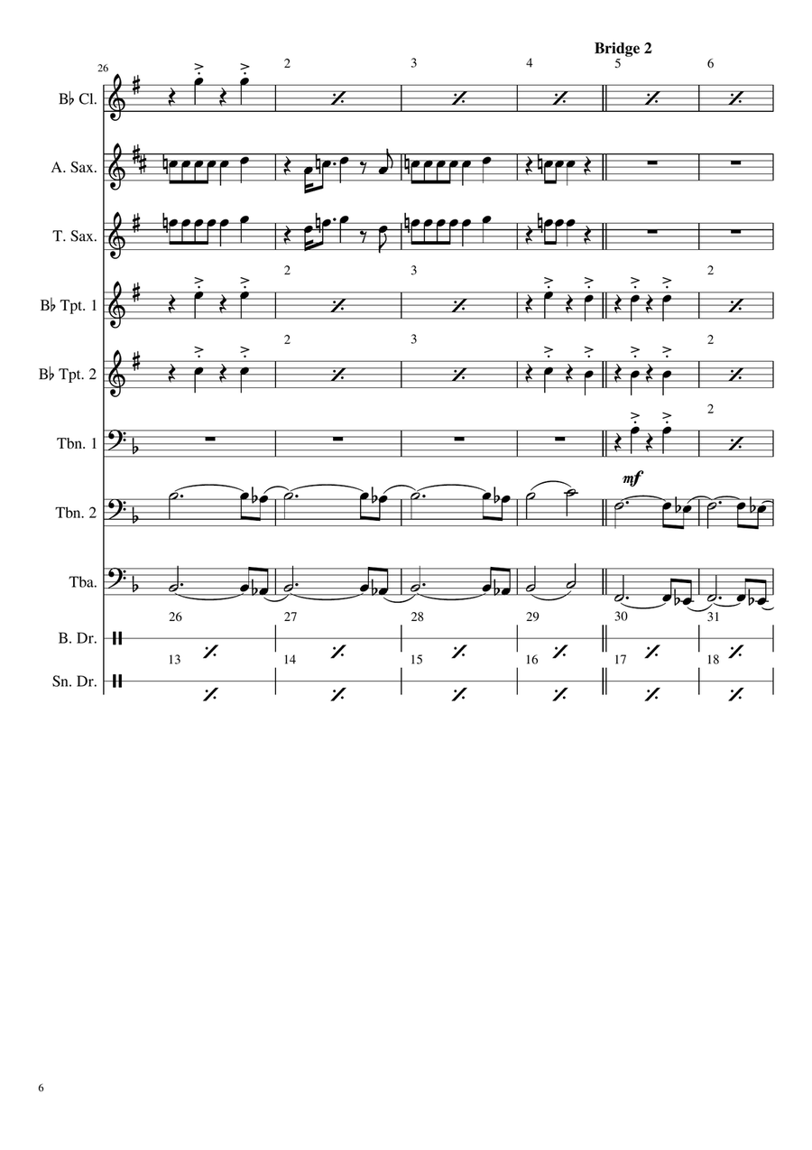 Greenback Boogie Large Ensemble scores gallery preview page 6
