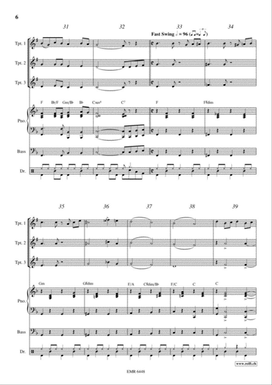 My Old Kentucky Home My Old Kentucky Home Trumpet Trio scores gallery preview page 6