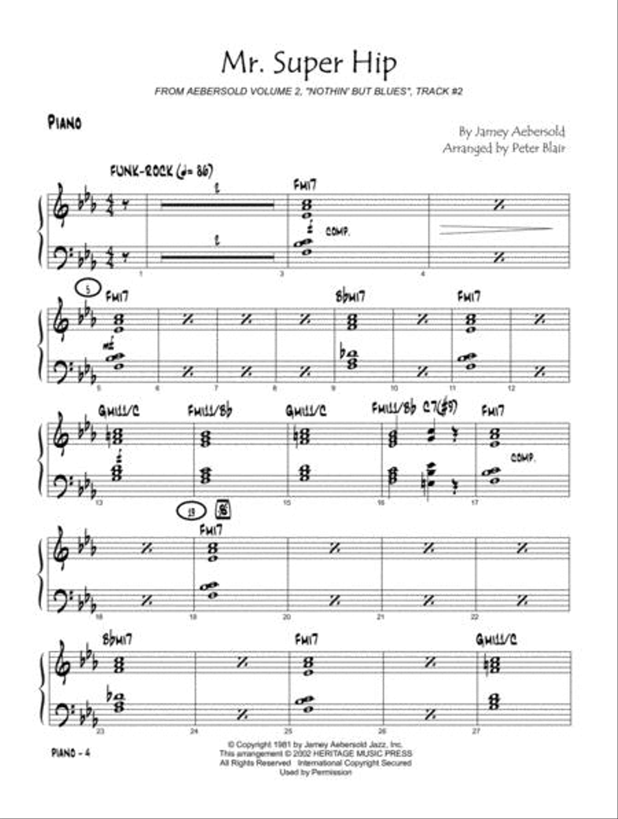 Aebersold Jazz Ensemble, Vol. 1 - Piano Jazz Ensemble scores gallery preview page 4
