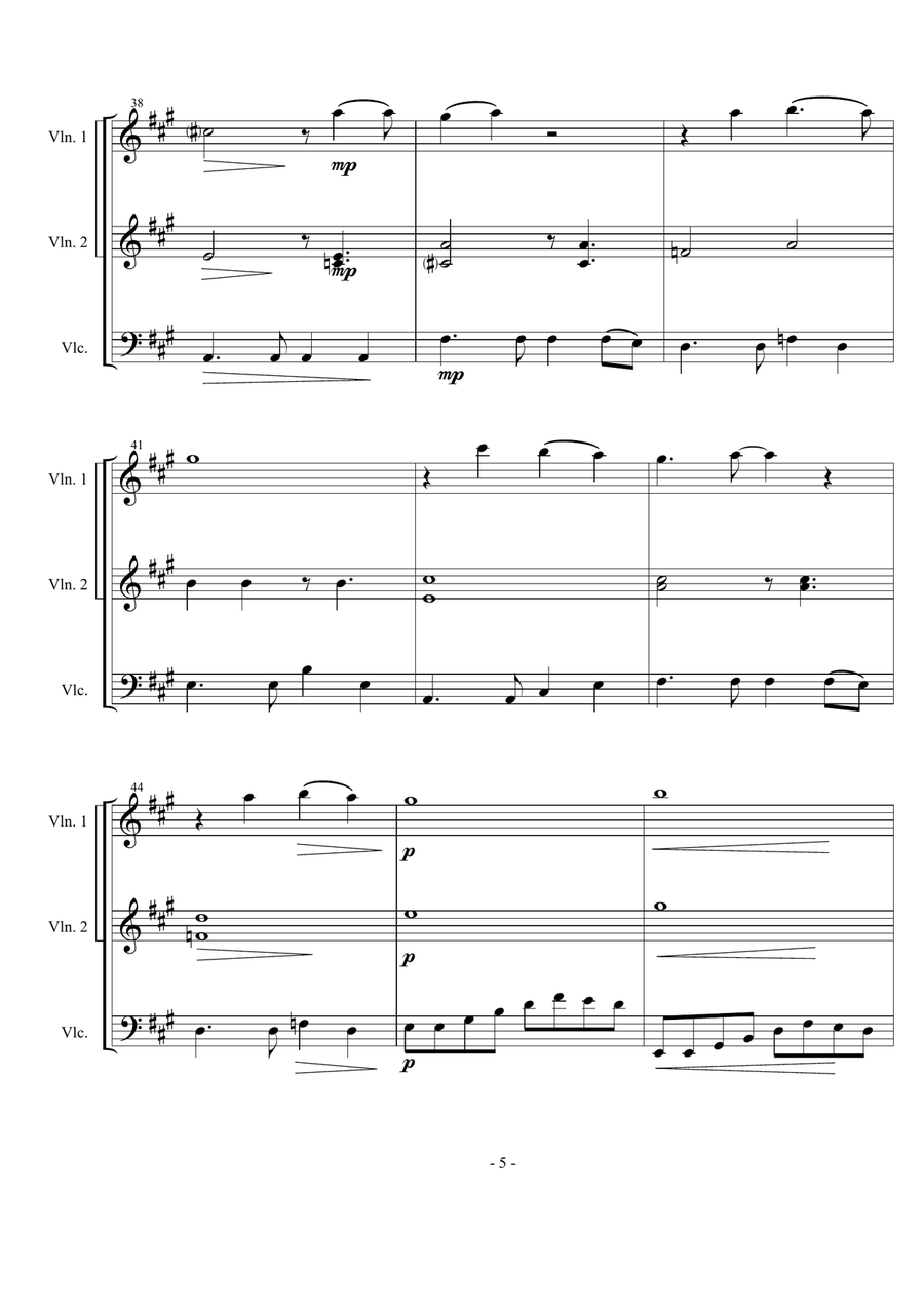 Oh, Pretty Woman Oh, Pretty Woman String Trio scores gallery preview page 5
