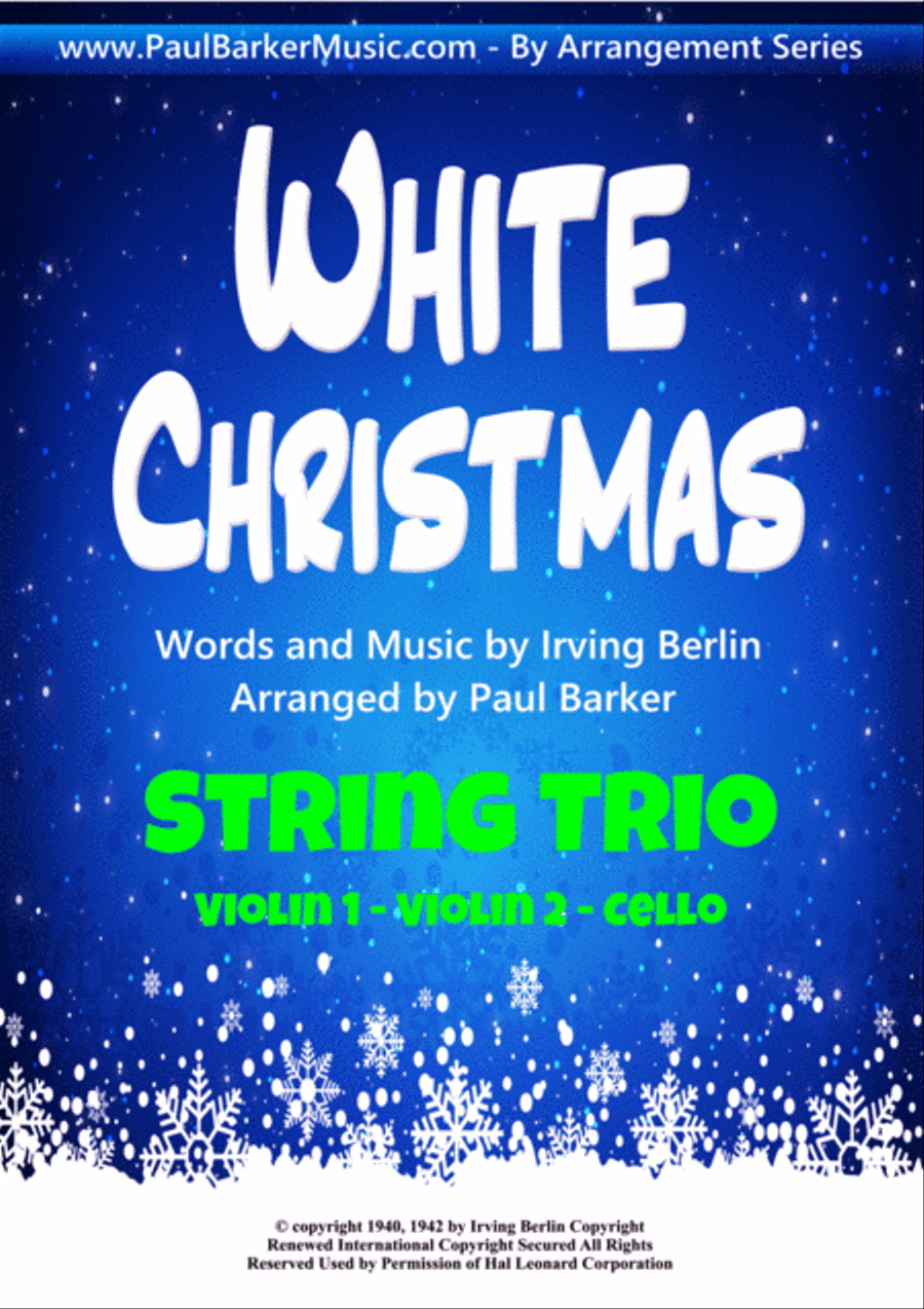 White Christmas String Trio scores gallery preview page 1