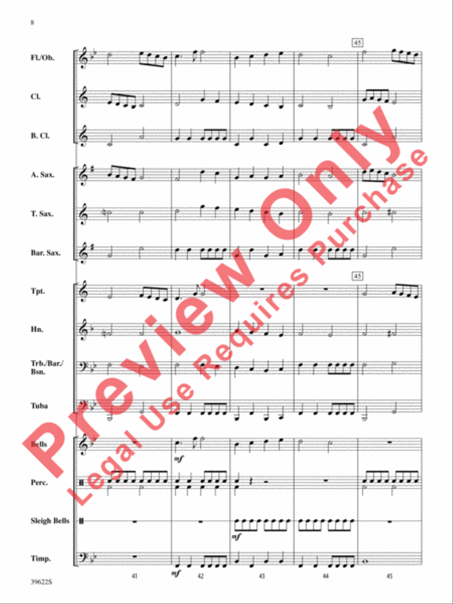 A Winter Trilogy Concert Band scores gallery preview page 9
