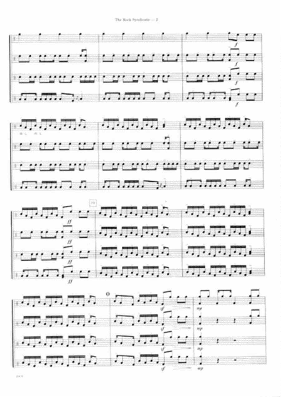 Rock Syndicate, The Percussion scores gallery preview page 3