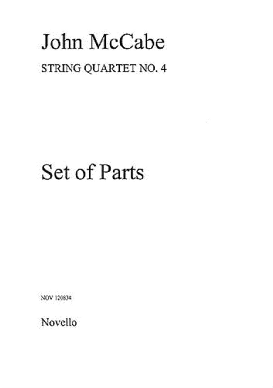 John McCabe: String Quartet No. 4 (Parts) String Quartet scores gallery preview page 1