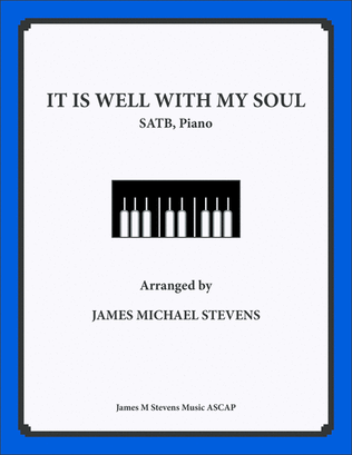 Book cover for It Is Well With My Soul - SATB & Piano