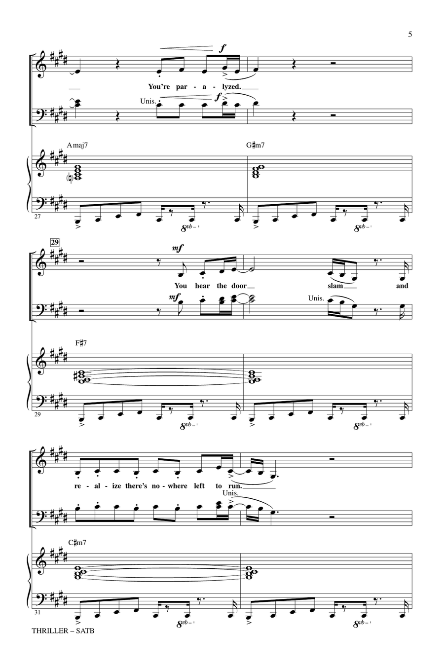 Thriller 4-Part scores gallery preview page 4
