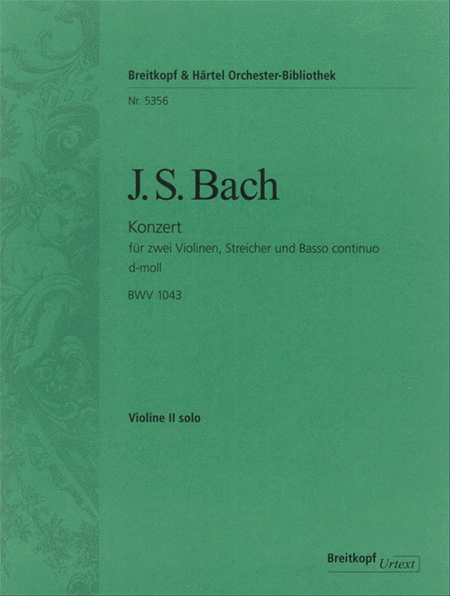 Violin Concerto in D minor BWV 1043 Orchestra scores gallery preview page 1