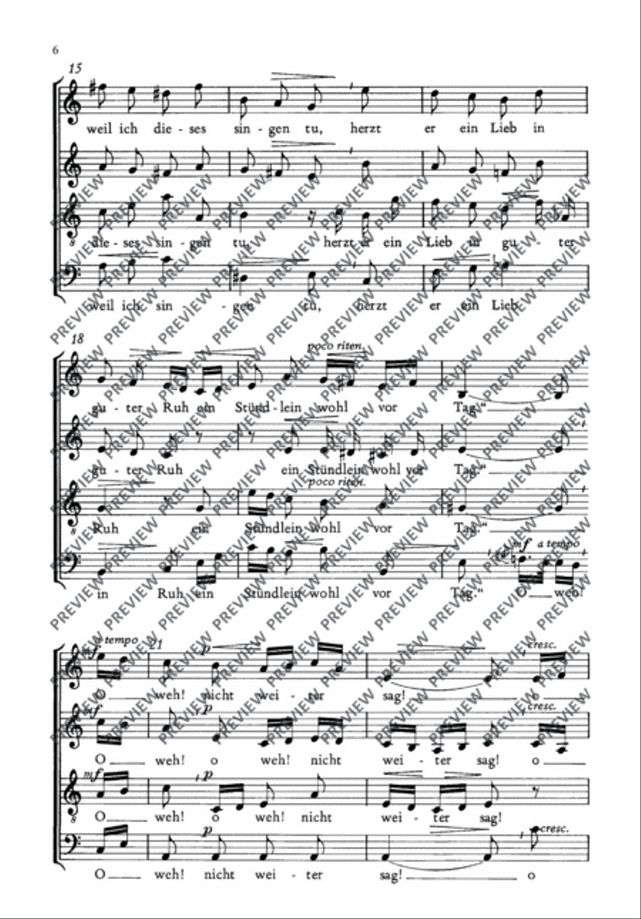 An hour before daybreak 4-Part scores gallery preview page 7