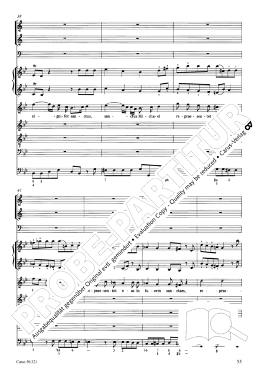 Requiem in C minor 4-Part scores gallery preview page 61