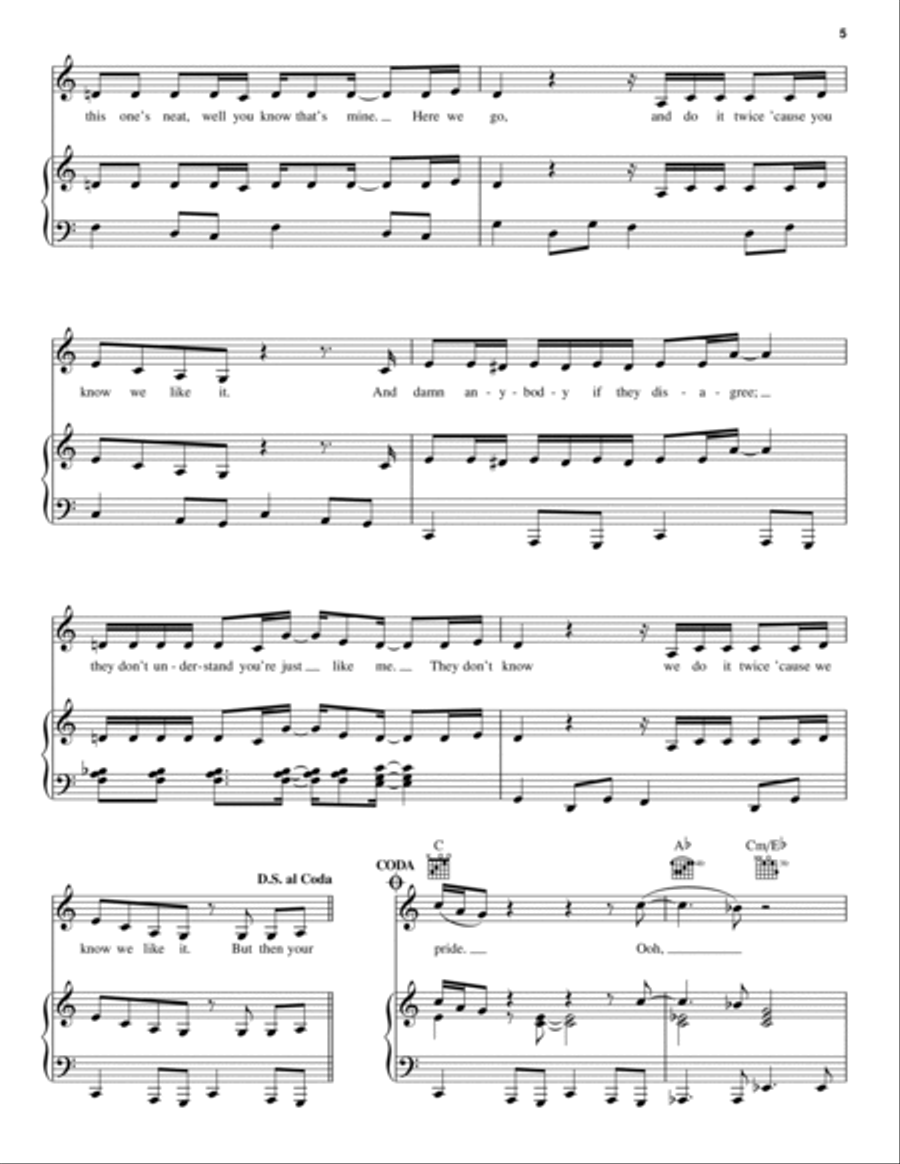 Man Of The Woods Piano, Vocal, Guitar scores gallery preview page 5