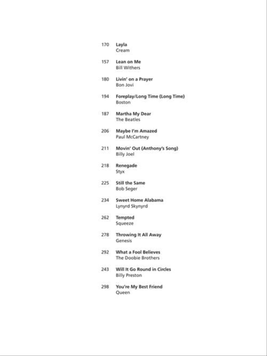 Rock Hits Piano scores gallery preview page 4