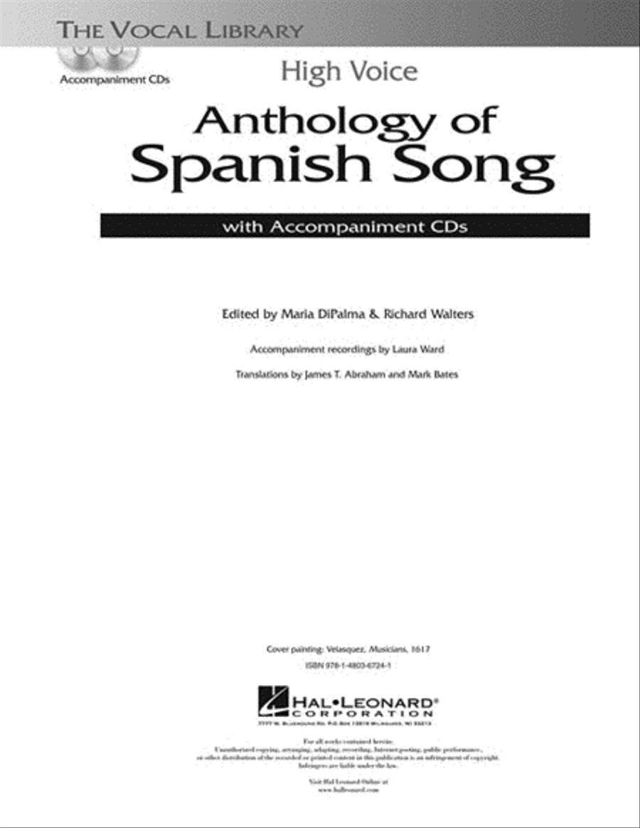 Anthology of Spanish Song High Voice scores gallery preview page 3
