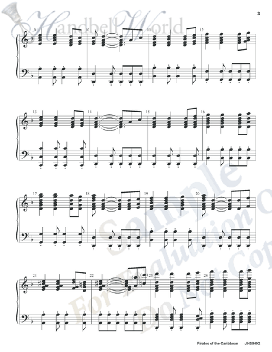 Pirates of the Caribbean Pirates of the Caribbean 5-Octaves scores gallery preview page 6