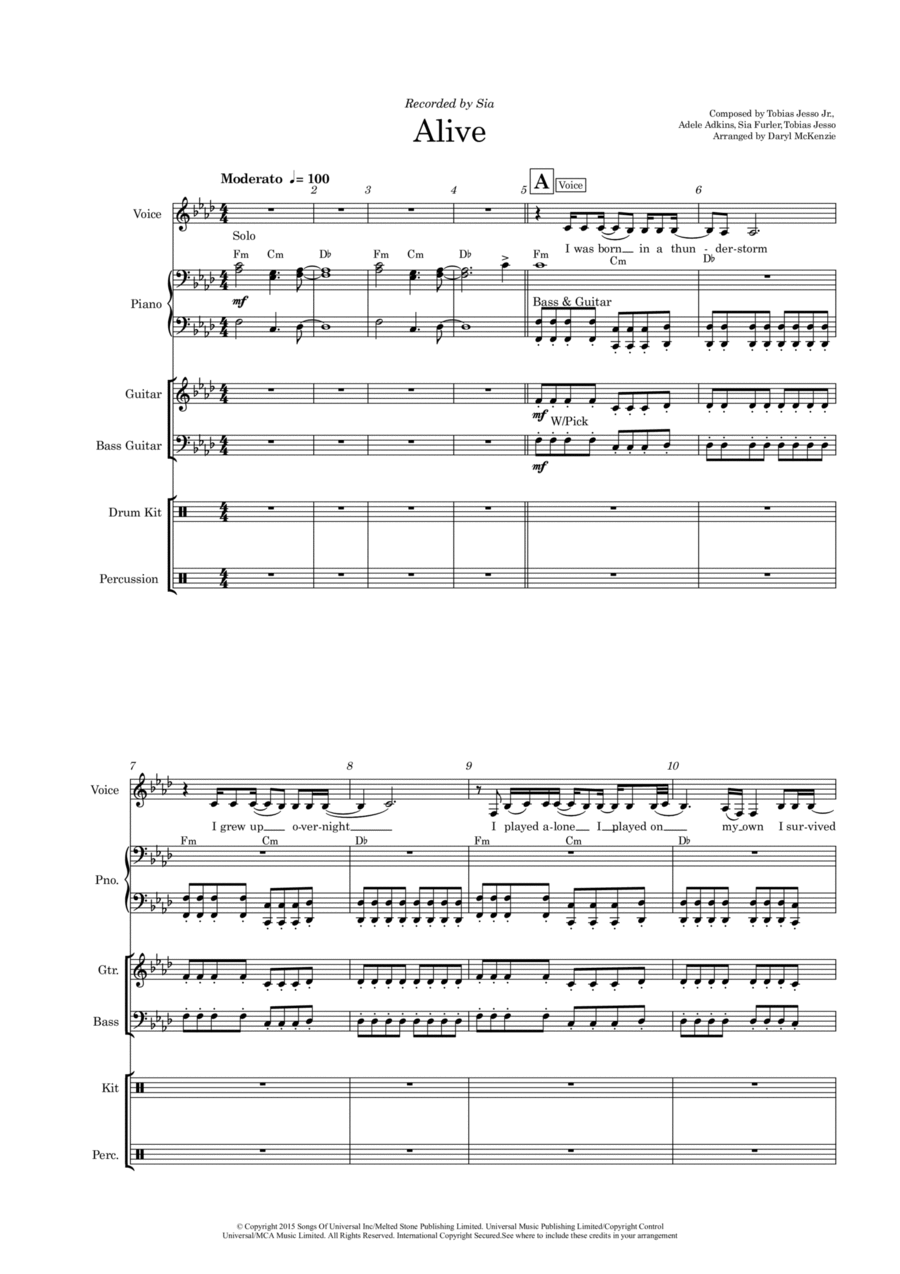 Alive Voice scores gallery preview page 1
