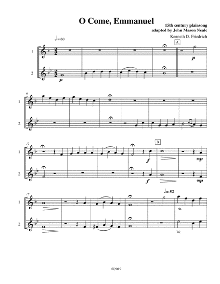 Seven Christmas Duets, Vol. 5 Small Ensemble scores gallery preview page 5