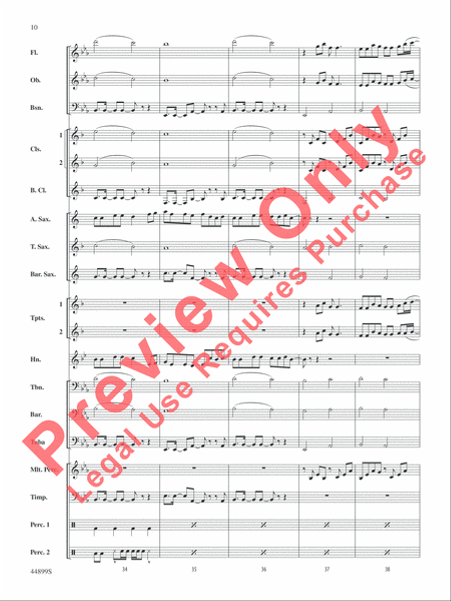 Cheerleader Cheerleader Concert Band scores gallery preview page 10