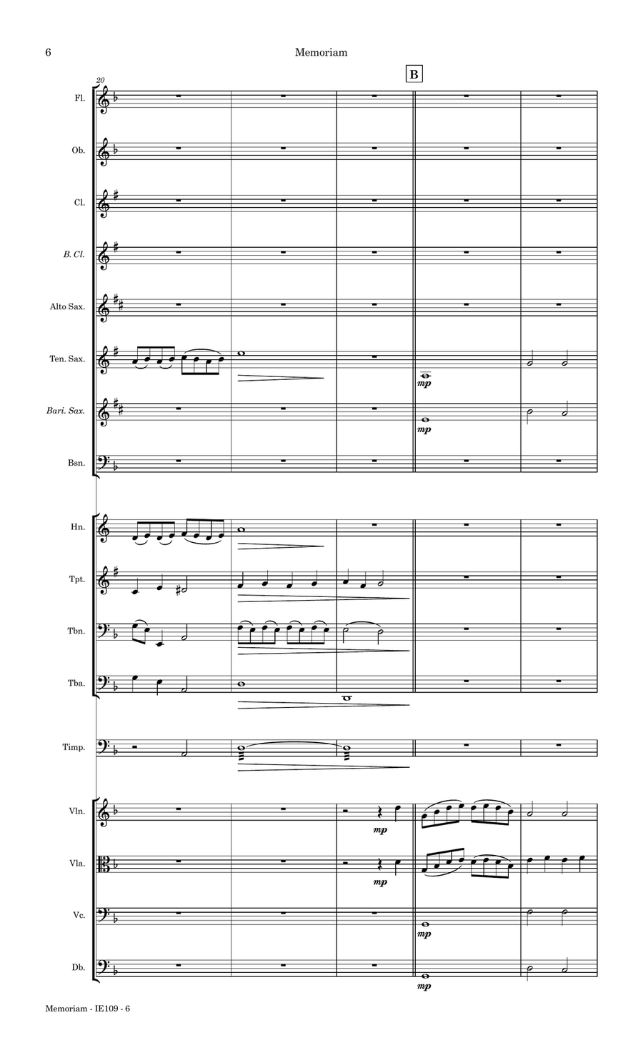 Memoriam Full Orchestra scores gallery preview page 6