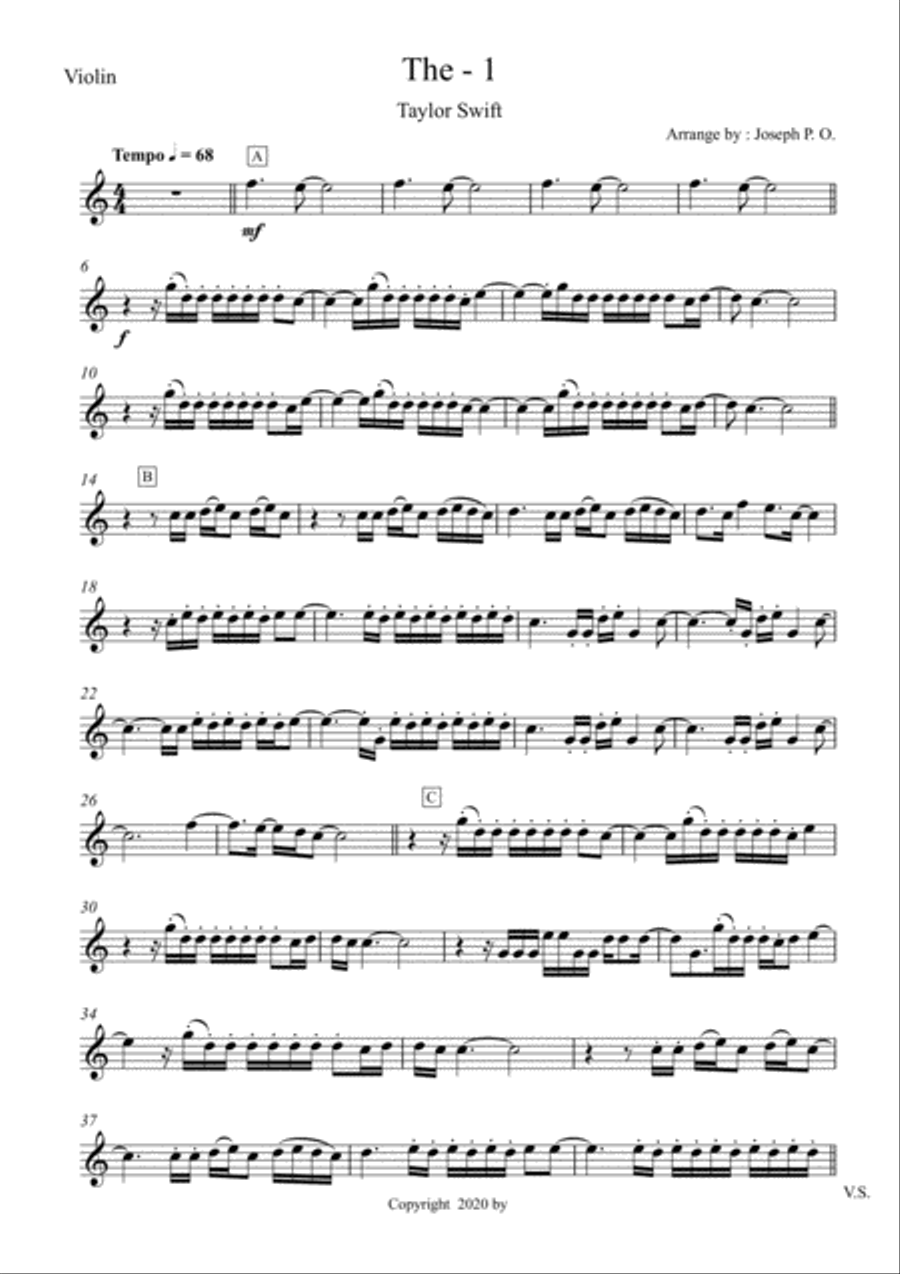 The 1 String Quartet scores gallery preview page 6