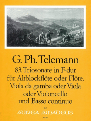 Book cover for 83. Trio sonata F major TWV 42:F3
