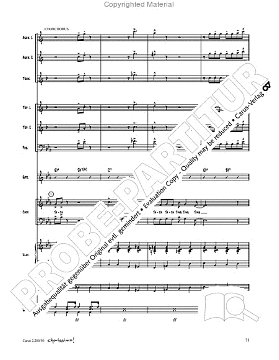 Chorissimo. Instrumentale Begleitarrangements fur Small Bigband, Vol. 3 Big Band scores gallery preview page 69