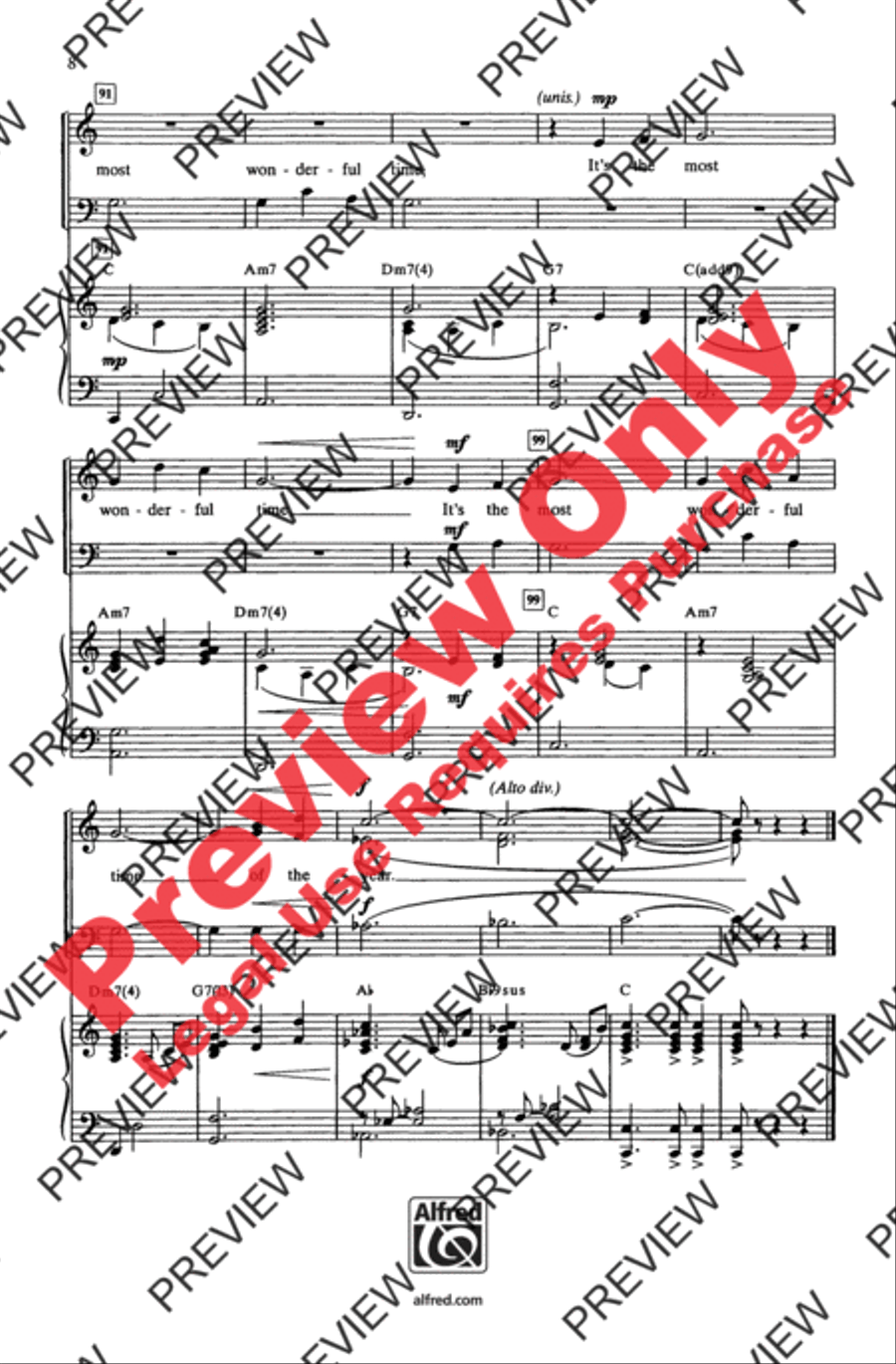 It's the Most Wonderful Time of the Year 3-Part scores gallery preview page 8