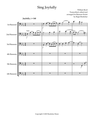 Sing Joyfully (Eb) ( Bassoon Sextet)