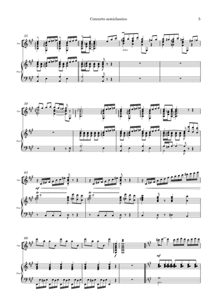 Concerto Semiclassico for guitar and piano