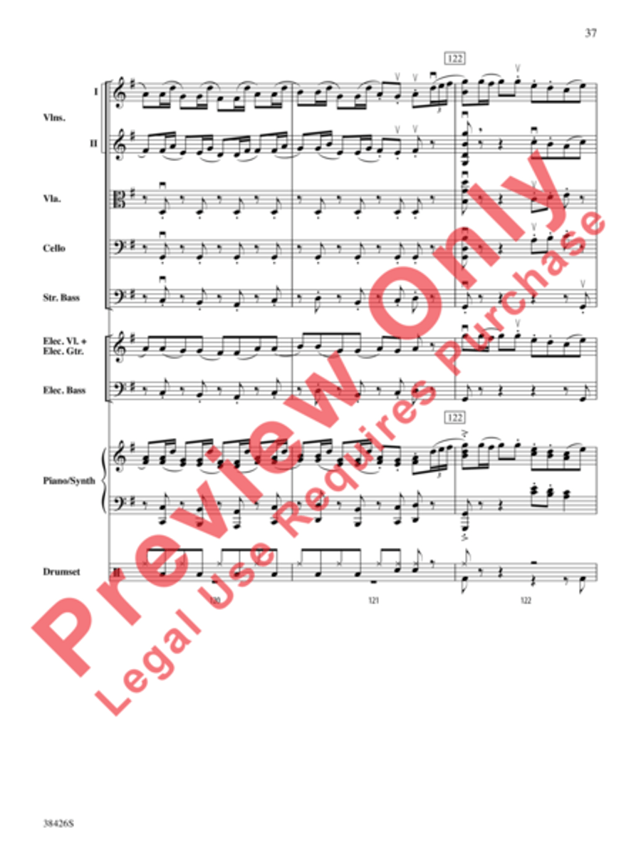 A Mad Russian's Christmas String Orchestra scores gallery preview page 38