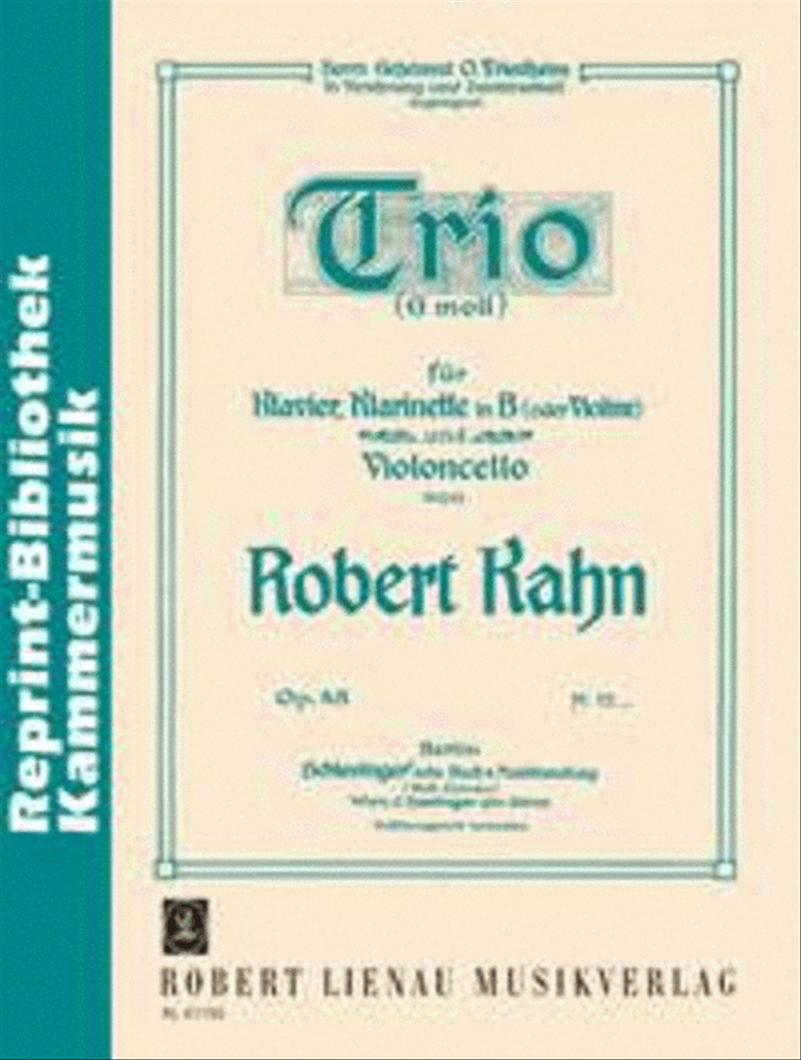 Trio g-Moll op. 45 B-Flat Clarinet scores gallery preview page 1