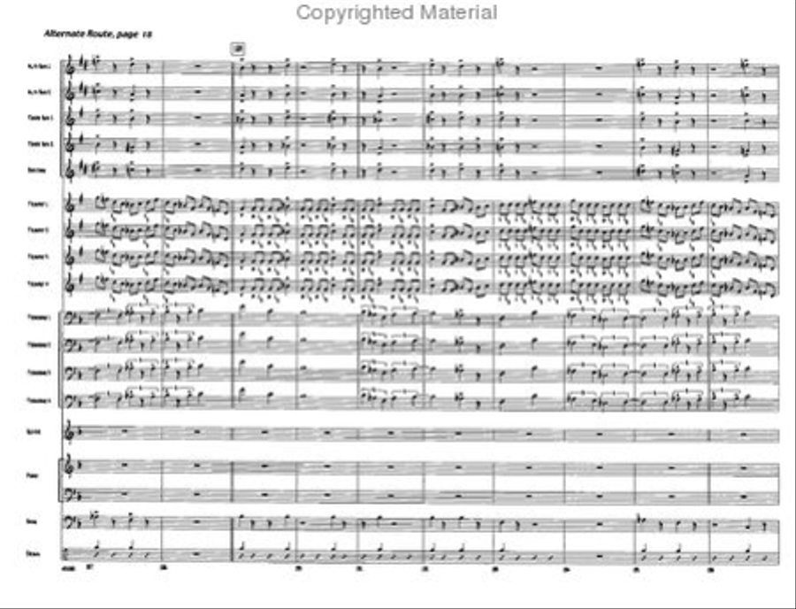 Alternate Route Jazz Ensemble scores gallery preview page 18