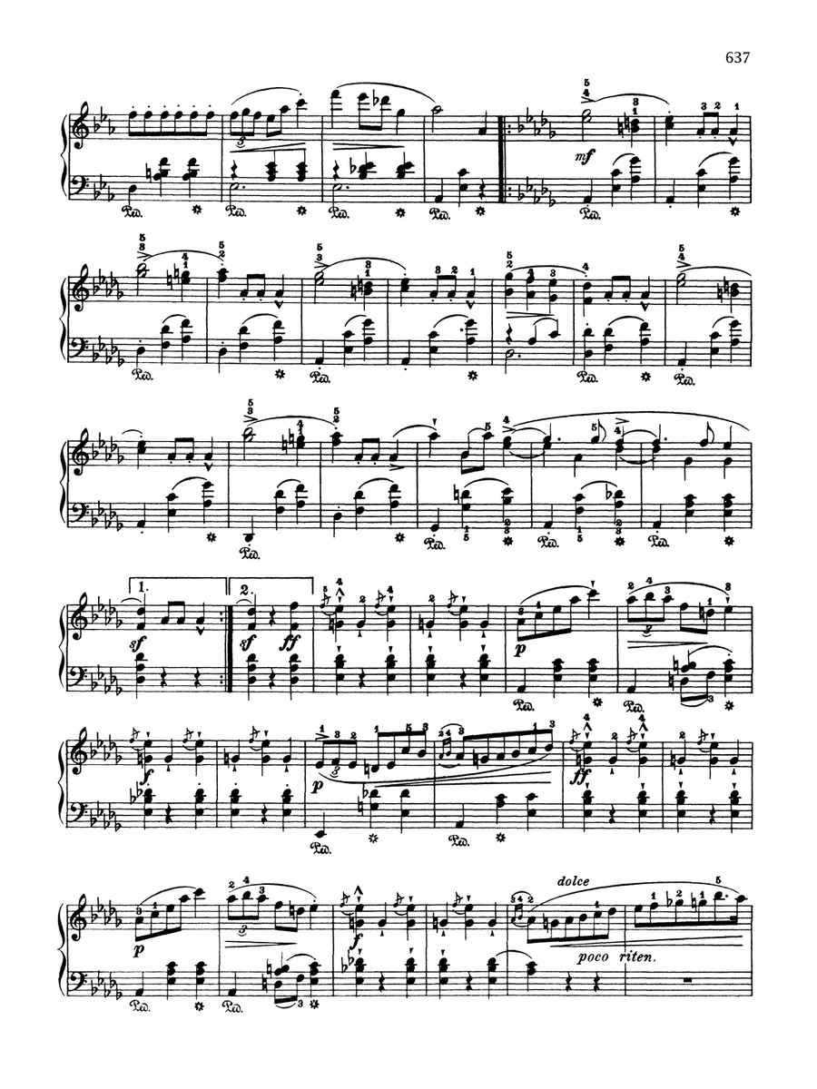Grand valse brillante in E-flat Major, Op. 18 Piano Solo scores gallery preview page 3