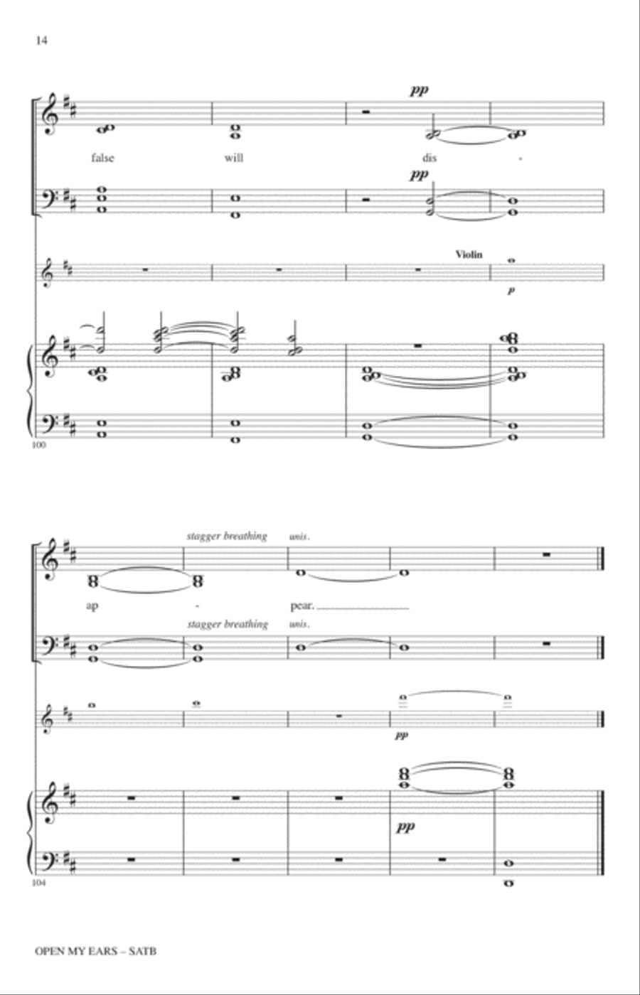 Open My Ears 4-Part scores gallery preview page 13