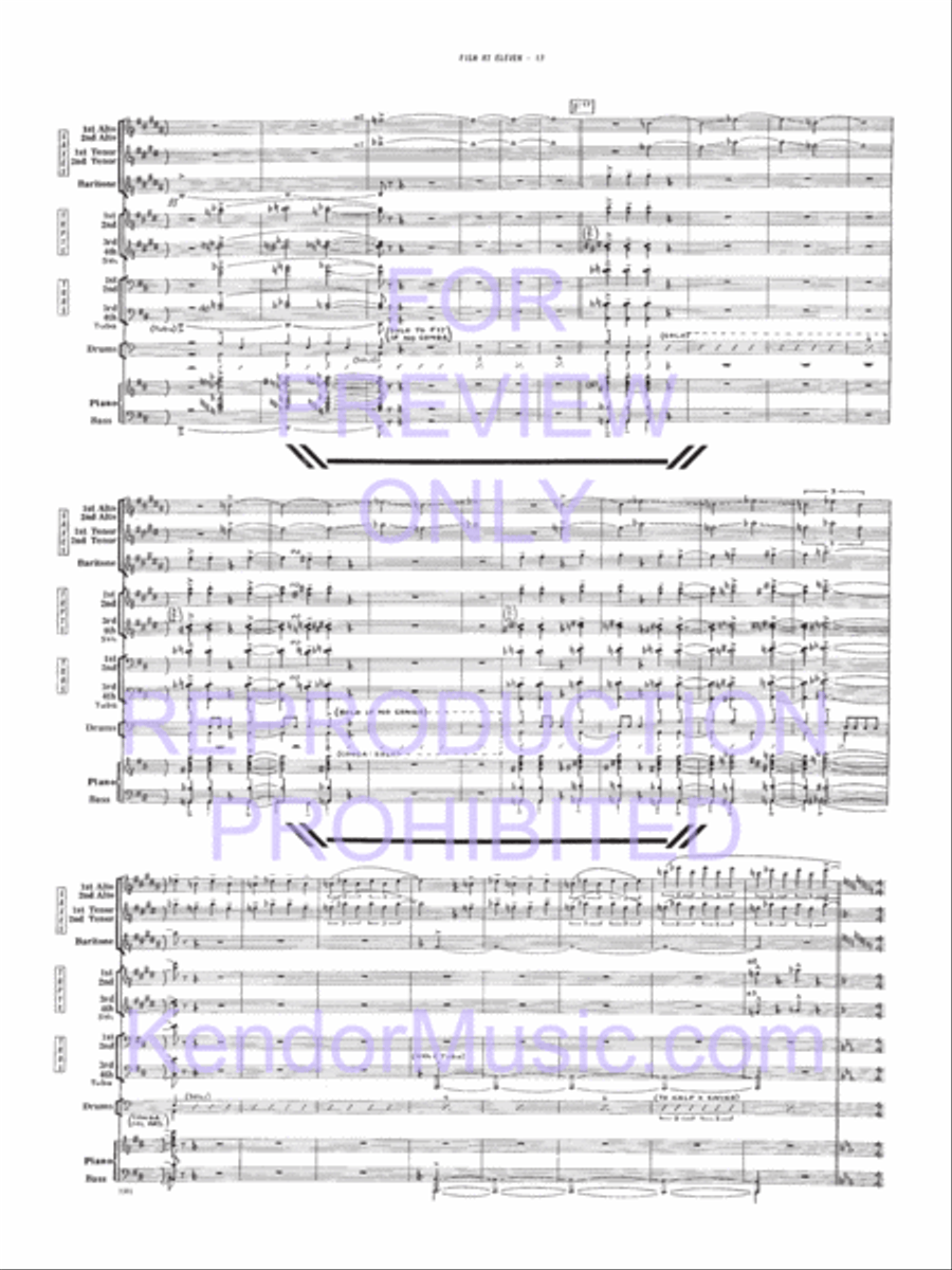Film At Eleven Film At Eleven Jazz Ensemble scores gallery preview page 14