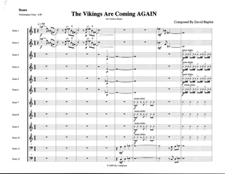 Book cover for The Vikings Are Coming Again for 12 French Horns