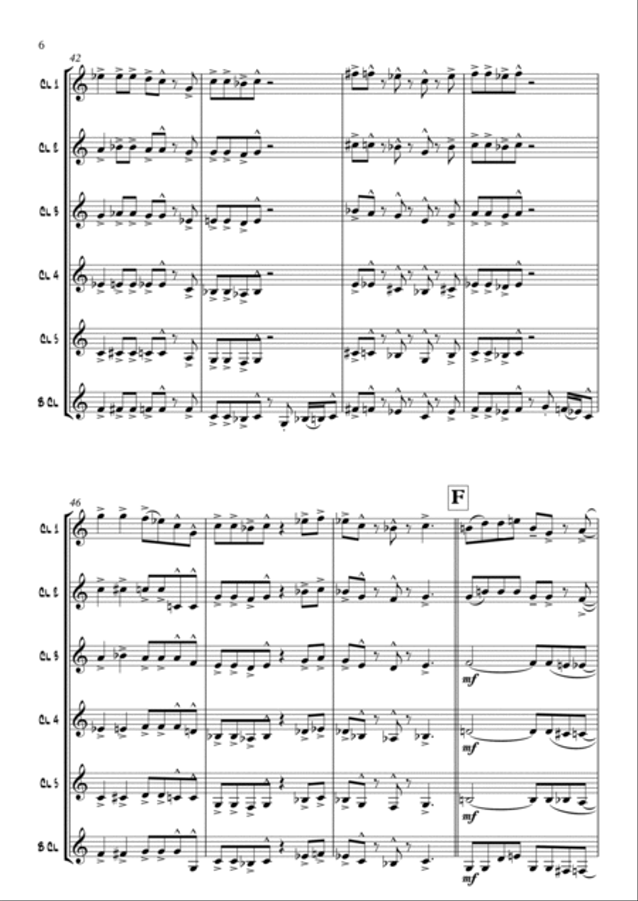 Watermelon Man Woodwind Ensemble scores gallery preview page 6