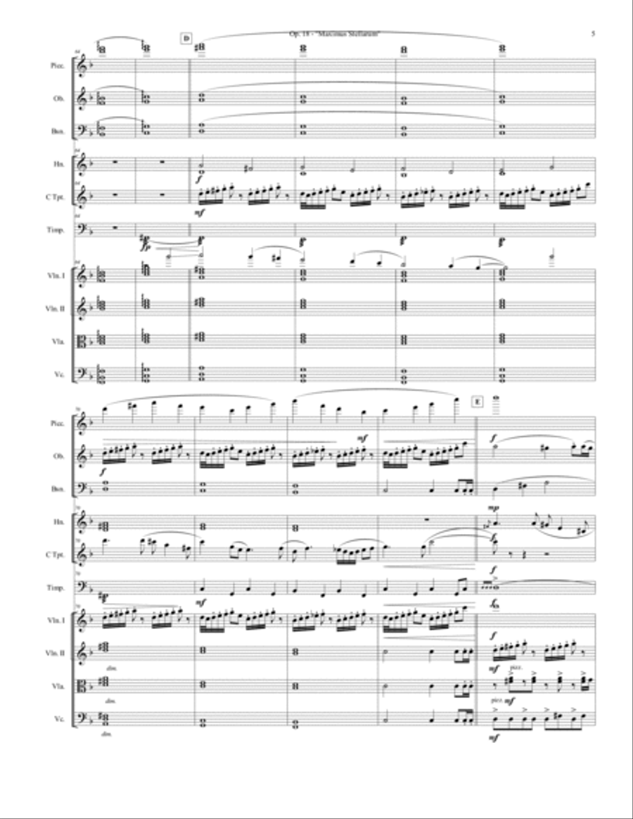 Op. 18 - Maximus Stellarum for Classical Orchestra Full Orchestra scores gallery preview page 5