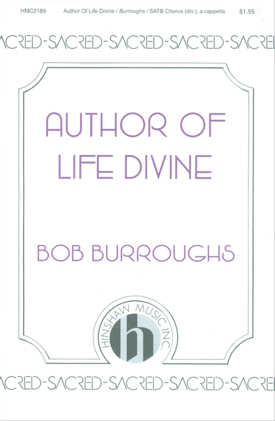 Author of Life Divine Author of Life Divine Choir scores gallery preview page 1